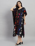 Curvydrobe Multi Printed Kaftan Dress