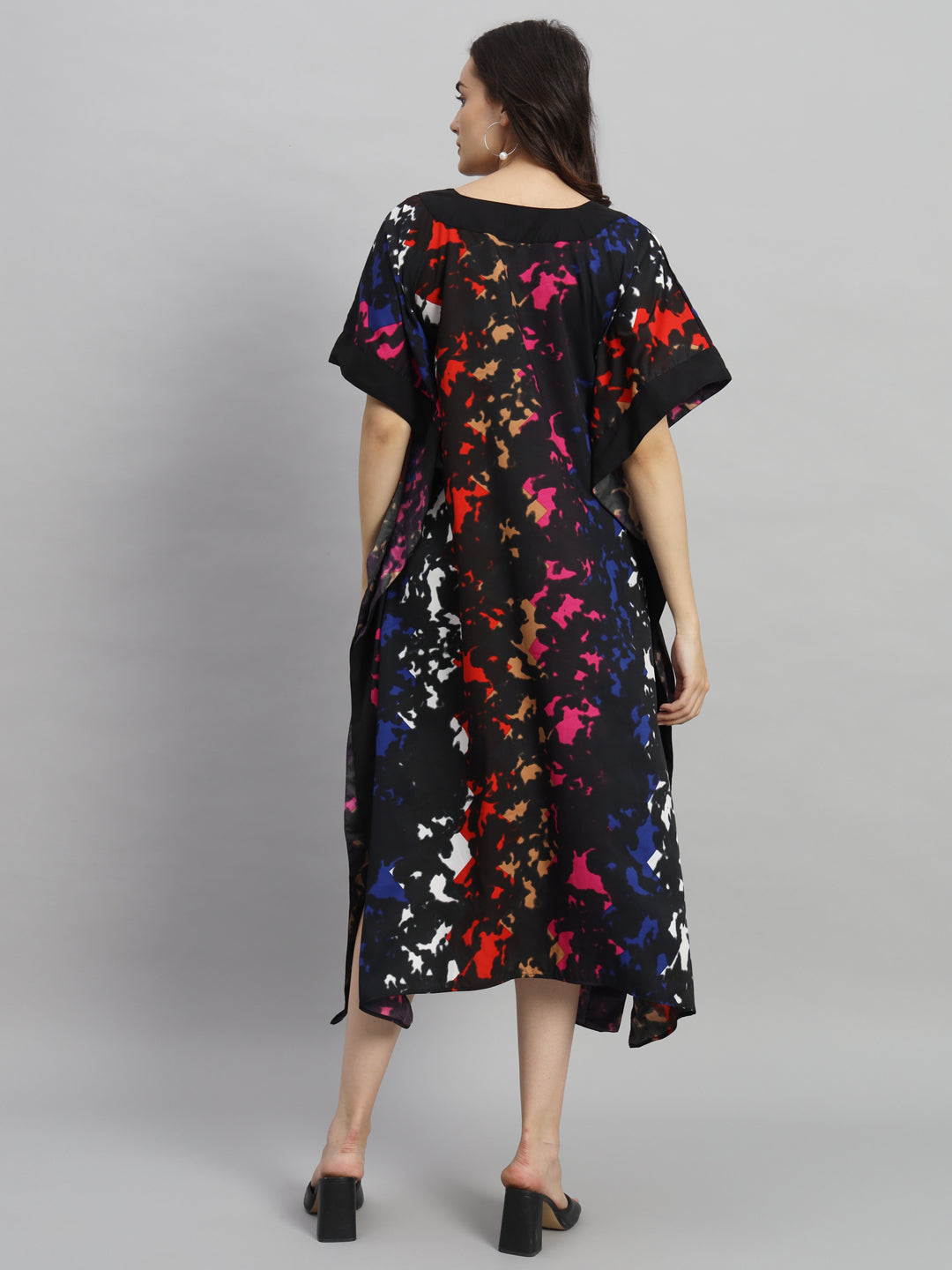 Curvydrobe Multi Printed Kaftan Dress